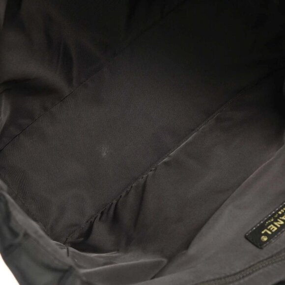 Chanel Black Jacquard Nylon Travel Line Tote Handbag 115945 - Picture 7 of 9